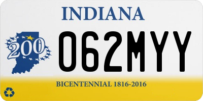 IN license plate 062MYY