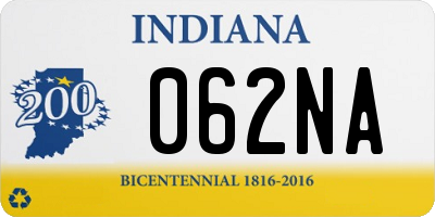 IN license plate 062NA