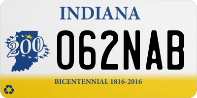 IN license plate 062NAB