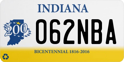 IN license plate 062NBA