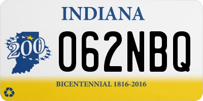 IN license plate 062NBQ