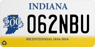 IN license plate 062NBU