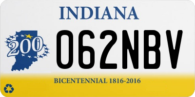 IN license plate 062NBV