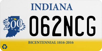 IN license plate 062NCG