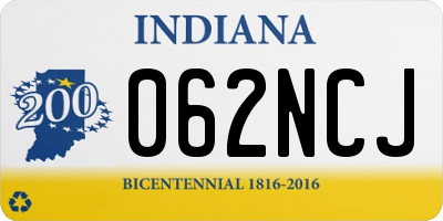 IN license plate 062NCJ