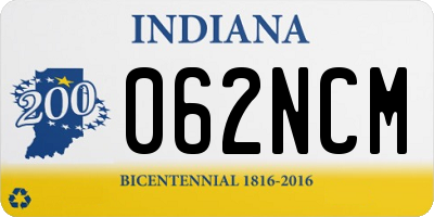 IN license plate 062NCM