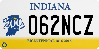 IN license plate 062NCZ