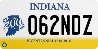 IN license plate 062NDZ