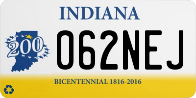IN license plate 062NEJ