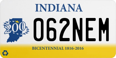 IN license plate 062NEM