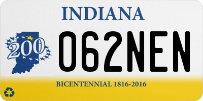 IN license plate 062NEN