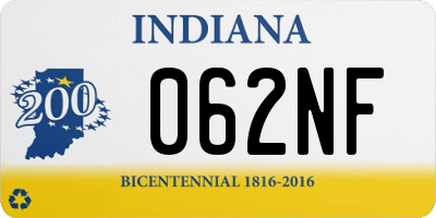 IN license plate 062NF