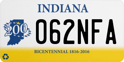 IN license plate 062NFA