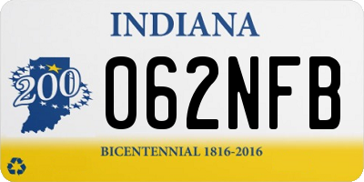 IN license plate 062NFB