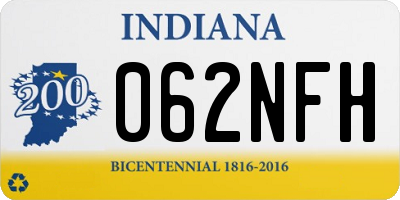 IN license plate 062NFH