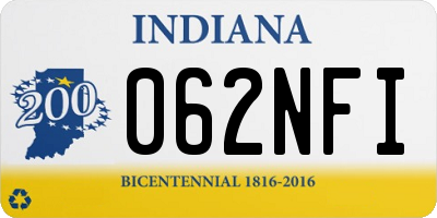 IN license plate 062NFI