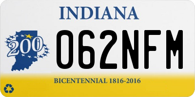 IN license plate 062NFM
