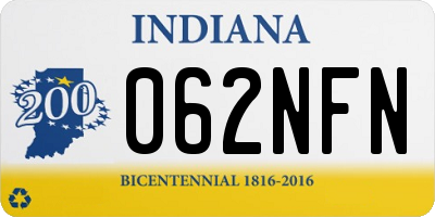 IN license plate 062NFN
