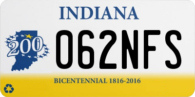 IN license plate 062NFS