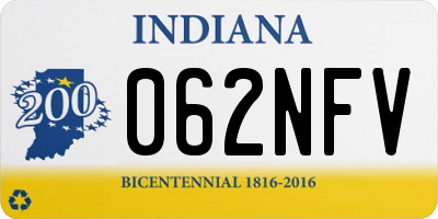 IN license plate 062NFV