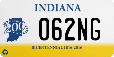 IN license plate 062NG