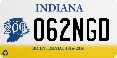 IN license plate 062NGD
