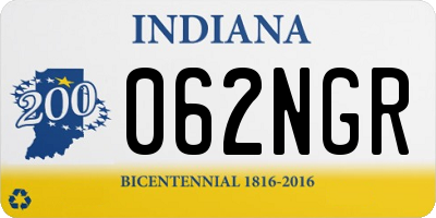 IN license plate 062NGR