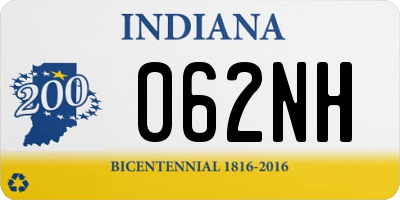 IN license plate 062NH