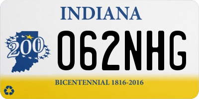 IN license plate 062NHG