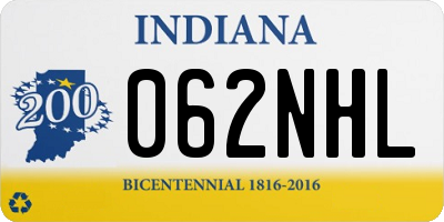 IN license plate 062NHL