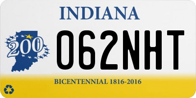 IN license plate 062NHT