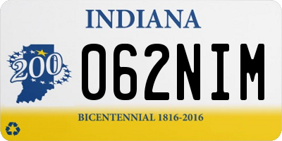 IN license plate 062NIM