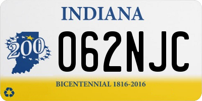 IN license plate 062NJC