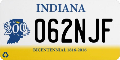 IN license plate 062NJF