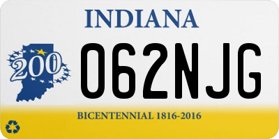 IN license plate 062NJG