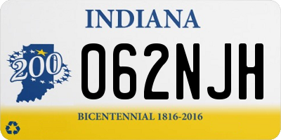IN license plate 062NJH