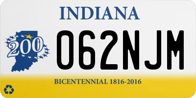IN license plate 062NJM