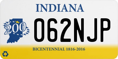 IN license plate 062NJP