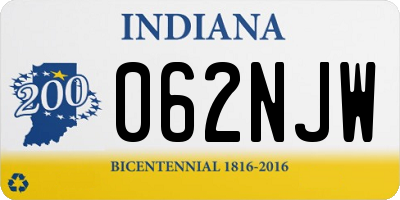 IN license plate 062NJW