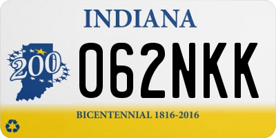 IN license plate 062NKK