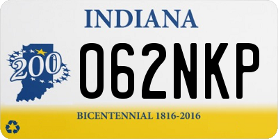 IN license plate 062NKP