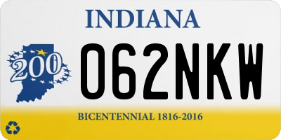IN license plate 062NKW