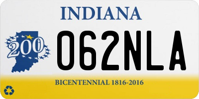 IN license plate 062NLA