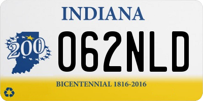 IN license plate 062NLD