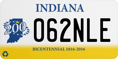 IN license plate 062NLE