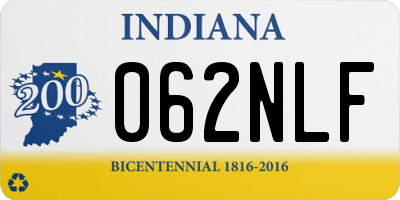 IN license plate 062NLF
