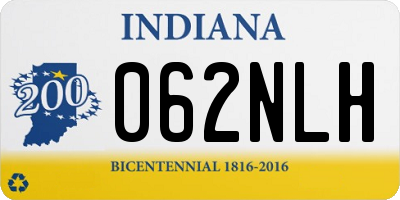 IN license plate 062NLH