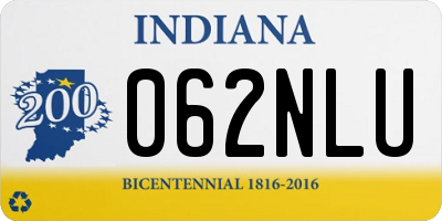 IN license plate 062NLU