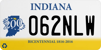 IN license plate 062NLW