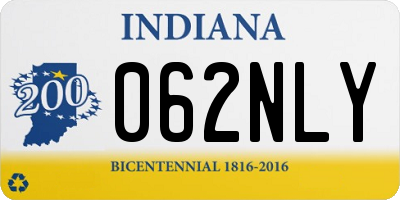 IN license plate 062NLY